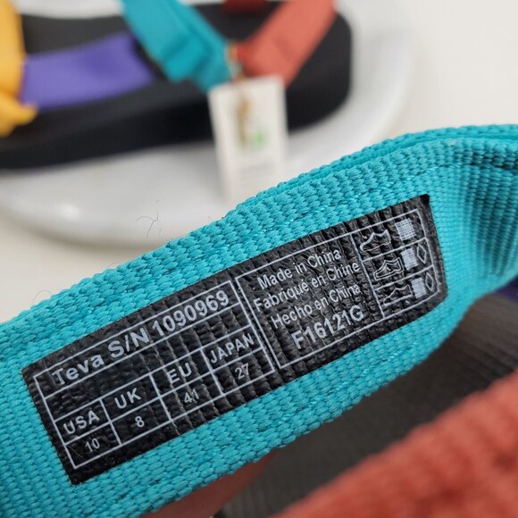 NWT Teva Women's Midform Universal Bright Retro Multicolor Strappy Sandals 10 - Picture 10 of 10